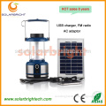 Factory patent portable rechargeable emergency hanging light Lantern with usb charger, FM radio solar led camping lamp